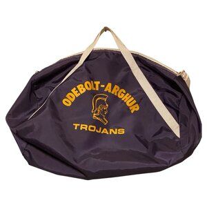 Vintage Odebolt-Arghur Trojans Duffle Sports Bag Purple Gold
